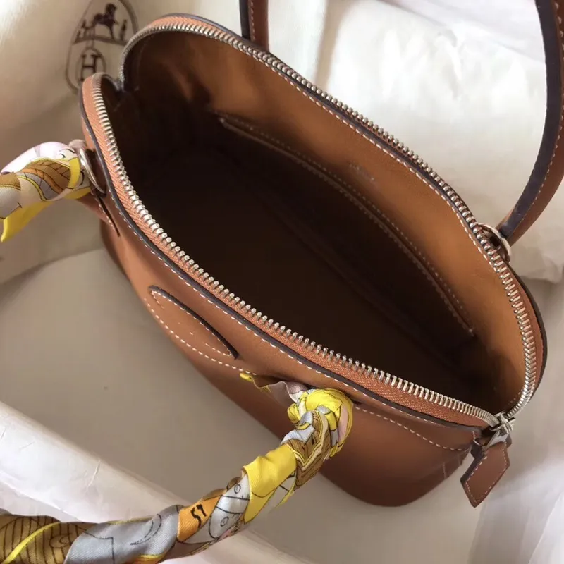 Hermès Gold Clemence Bolide 27cm Ručně vyráběná taška