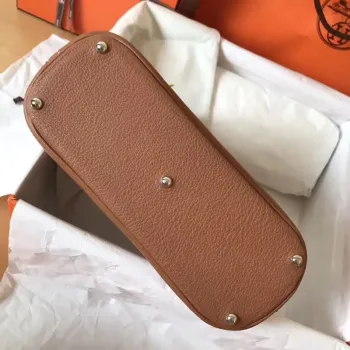 Hermès Gold Clemence Bolide 27cm Ručně vyráběná taška