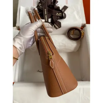 Hermes Bolide 1923 27 Ručně vyráběná taška z zlaté kůže Clemence