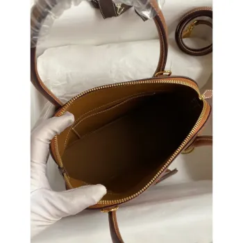 Hermes Bolide 1923 27 Ručně vyráběná taška z zlaté kůže Clemence