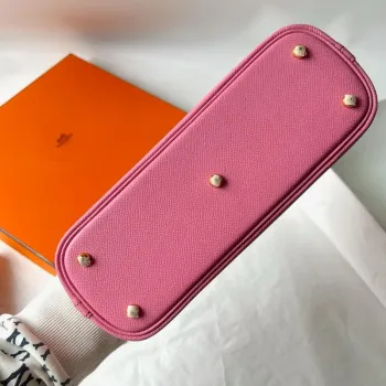 Hermes Bolide 1923 25 Ručně vyráběná taška v růžovém sakurovém Epsom telecím kůži