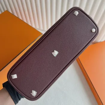 Hermes Bolide 1923 25 Ručně vyráběná taška v Bordeaux Epsom telecí kůži