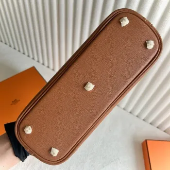 Hermes Bolide 1923 25 Ručně vyráběná taška z zlaté Evercolor telecí kůže