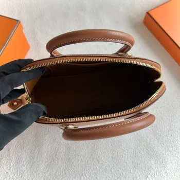 Hermes Bolide 1923 25 Ručně vyráběná taška z zlaté Evercolor telecí kůže