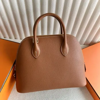 Hermes Bolide 1923 25 Ručně vyráběná taška z zlaté Evercolor telecí kůže