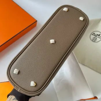 Hermes Bolide 1923 25 Ručně vyráběná taška v taupe Epsom telecí kůži