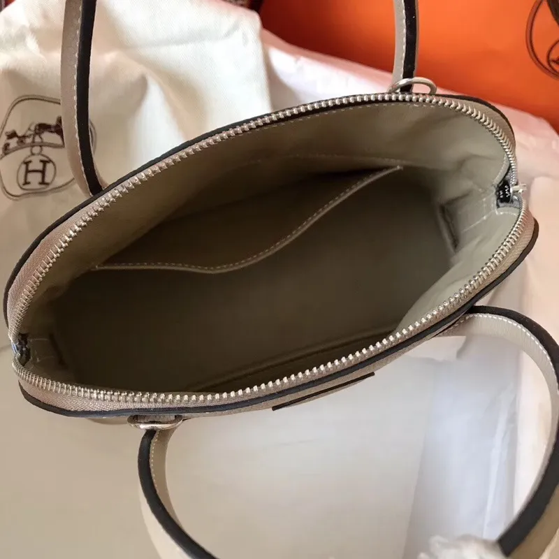 Hermes Tourterelle Clemence Bolide 27cm Ručně vyráběná taška