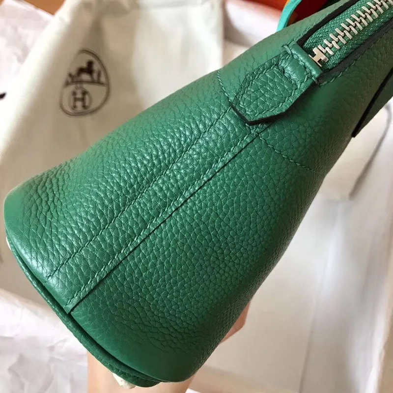 Hermes Vert Vertigo Clemence Bolide 27cm Ručně vyráběná taška