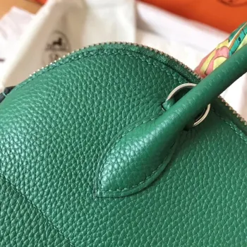 Hermes Vert Vertigo Clemence Bolide 27cm Ručně vyráběná taška
