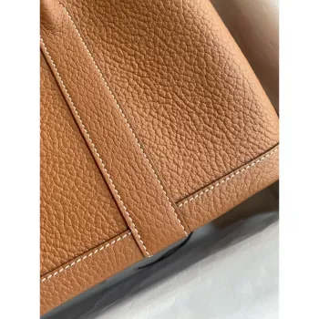 Hermes Garden Party 30 Ručně vyráběná taška z zlaté Negonda kůže