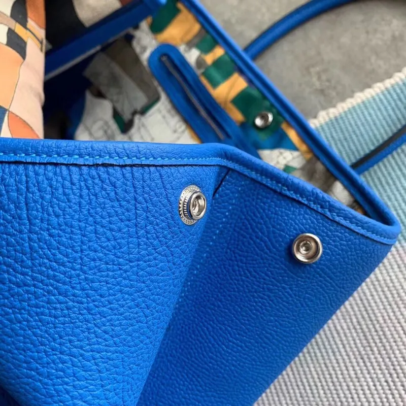 Hermes Blue Hydra Fjord Garden Party 30cm s potištěným podšívkou