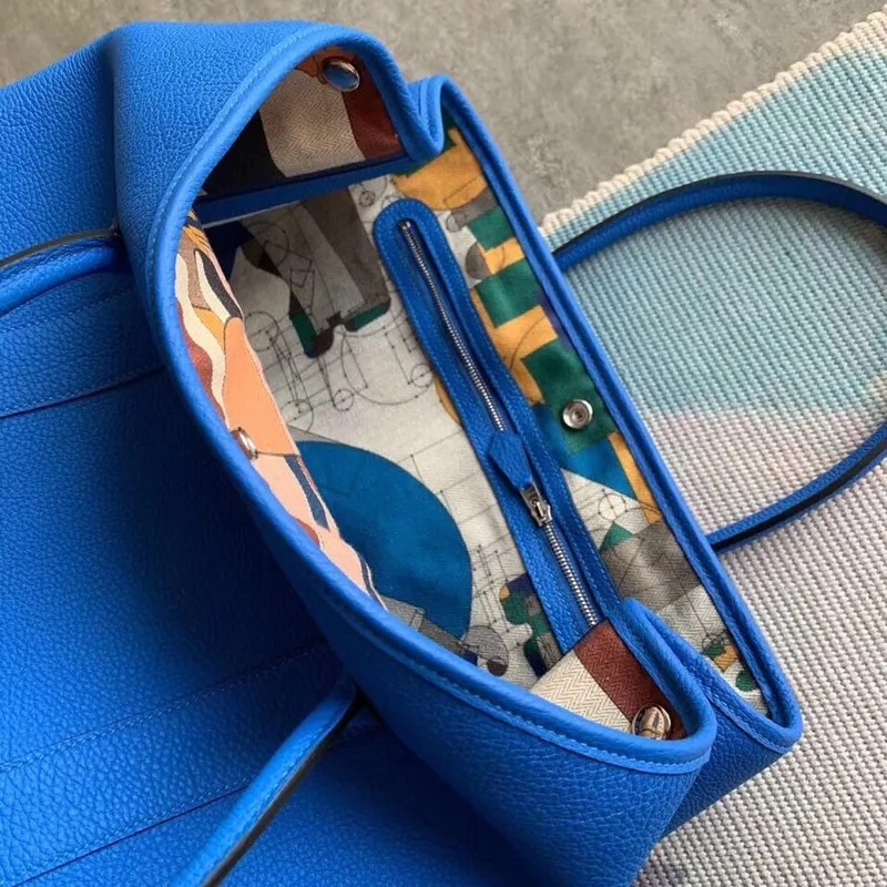 Hermes Blue Hydra Fjord Garden Party 30cm s potištěným podšívkou