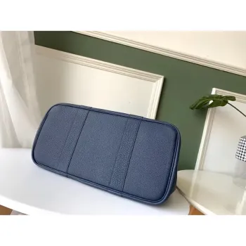 Hermes Navy Fjord Garden Party 30cm s potištěnou podšívkou