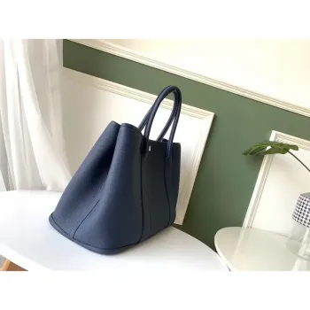 Hermes Navy Fjord Garden Party 30cm s potištěnou podšívkou