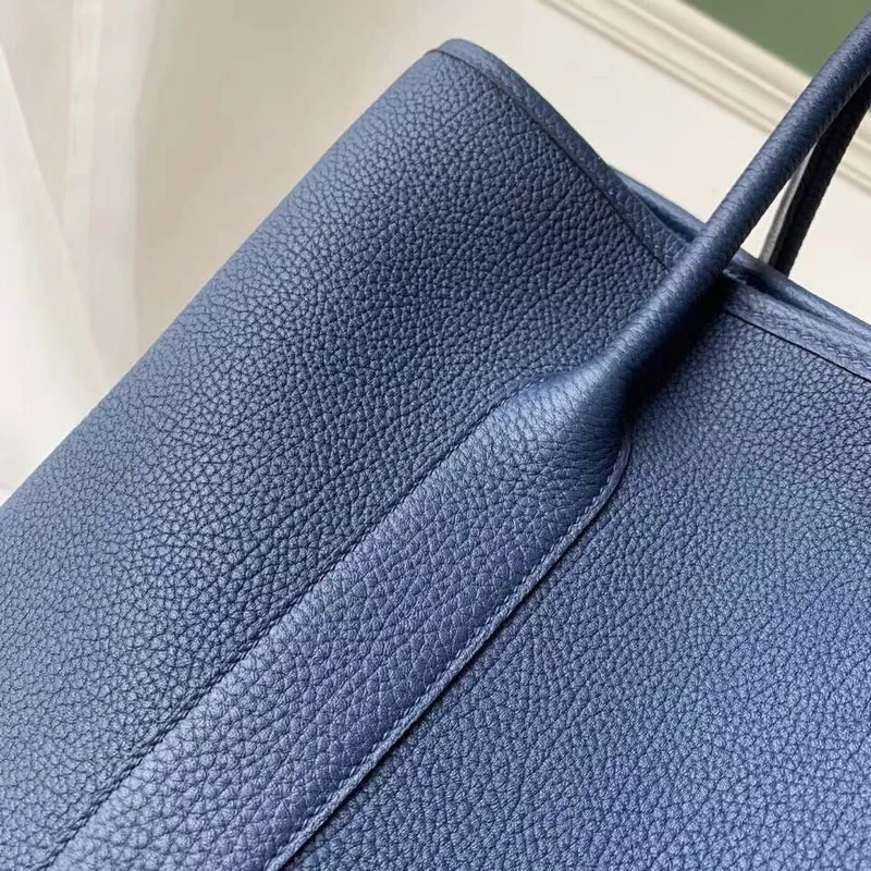 Hermes Navy Fjord Garden Party 30cm s potištěnou podšívkou