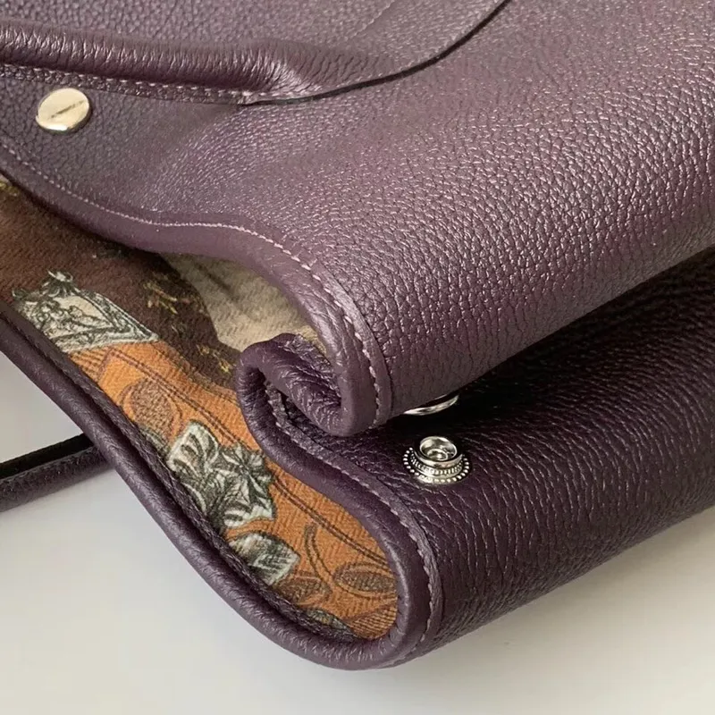 Hermes Raisin Fjord Garden Party 30cm s potištěnou podšívkou