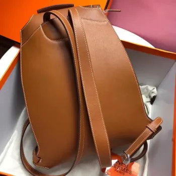 Batoh Hermes GR24 ve zlaté kůži z telecí kůže