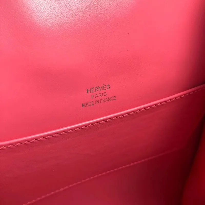Hermes GR24 Batoh v růžové barvě z telecí kůže
