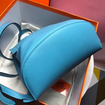 Hermes GR24 Batoh v modré barvě z telecí kůže