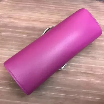 Hermes Ručně vyráběná Egee Clutch v kůži Cyclamen Swift