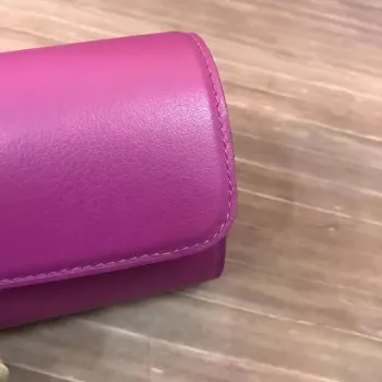 Hermes Ručně vyráběná Egee Clutch v kůži Cyclamen Swift