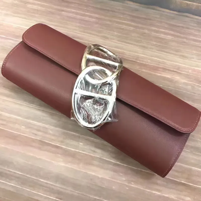 Hermes Ručně vyráběná Egee Kabelka v kůži Havane Swift