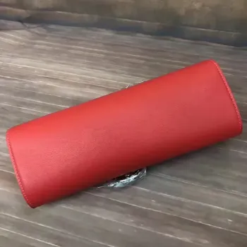 Hermes Ručně vyráběná Egee kabelka v červené kůži Swift