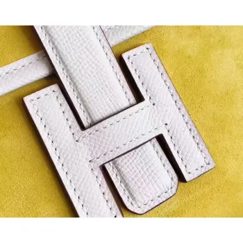 Hermes Žlutá semišová Jige Elan 29 Kabelka