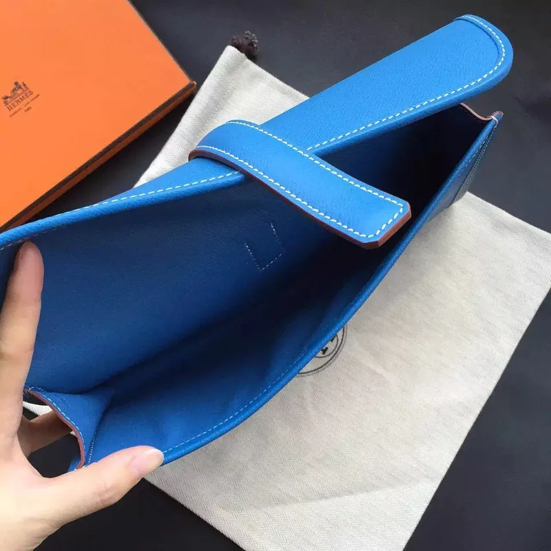Kabelka Hermes Blue Epsom Jige Elan 29