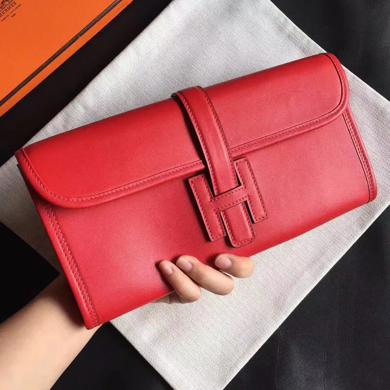 Hermes Red Swift Jige Elan 29 Kabelka