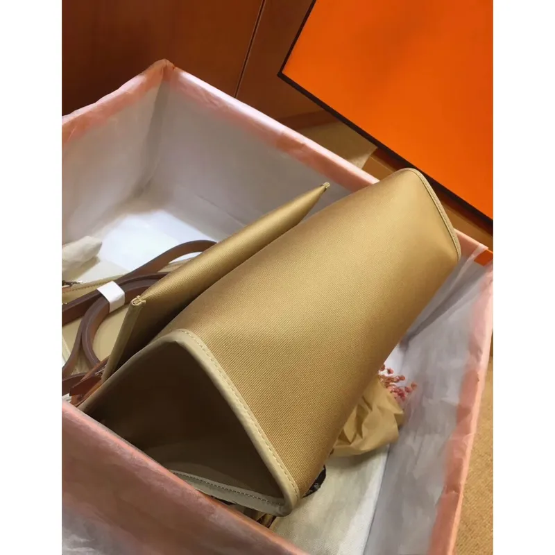 Hermes Herbag Zip 31cm Taška v Hnědé a Béžové