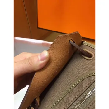 Hermes Herbag Zip 31cm Taška v Hnědé a Taupe