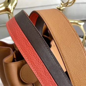 Taška Hermes Licol 17cm v hnědé barvě Evercolor z telecí kůže