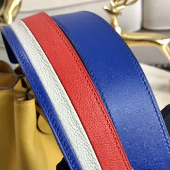 Taška Hermes Licol 17cm v žluté barvě Evercolor telecí kůže