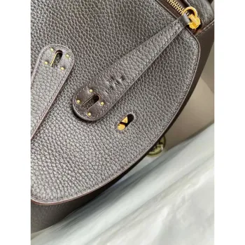 Hermes Lindy 26 Ručně vyráběná taška z kůže Ebene Clemence