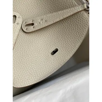 Hermes Lindy 26 Ručně vyráběná taška z kůže Beton Clemence