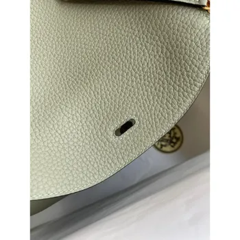 Hermes Lindy 26 Ručně vyráběná taška v kůži Sauge Clemence