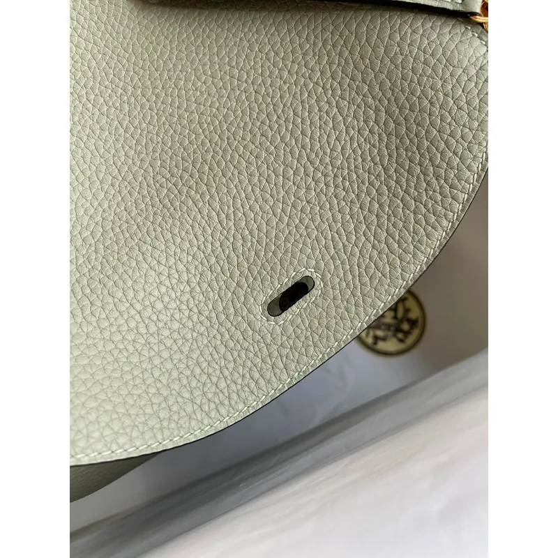 Hermes Lindy 26 Ručně vyráběná taška v kůži Sauge Clemence