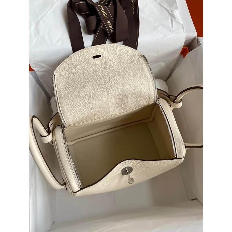 Hermes Lindy 26 Ručně vyráběná taška z kůže Nata Clemence