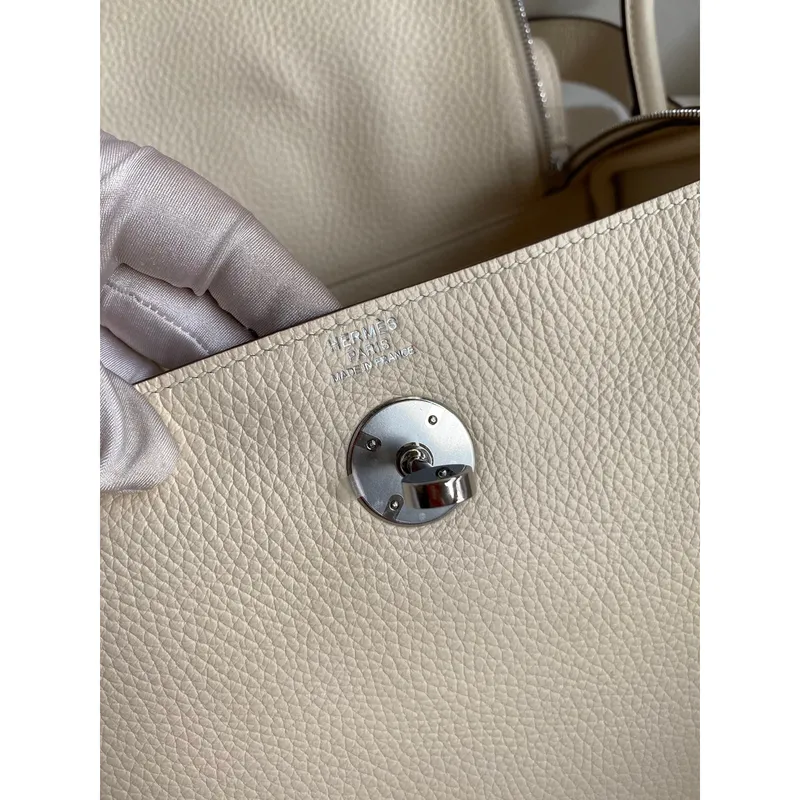 Hermes Lindy 26 Ručně vyráběná taška z kůže Nata Clemence