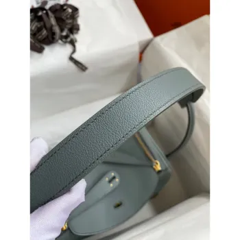 Hermes Lindy 26 Ručně vyráběná taška v kůži Vert Amande Evercolor