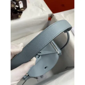 Hermes Lindy 26 Ručně vyrobená taška v modré kůži Evercolor