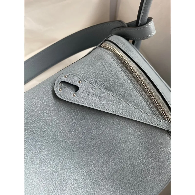 Hermes Lindy 26 Ručně vyrobená taška v modré kůži Evercolor