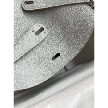 Hermes Lindy 26 Ručně vyráběná taška v modré ledovcové kůži Clemence