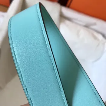 Hermes Blue Atoll Lindy 26cm Swift Ručně vyráběná taška