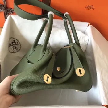Hermes Canopee Lindy 26cm Clemence Ručně vyráběná taška