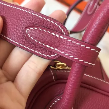 Hermes Ruby Lindy 26cm Clemence Ručně vyráběná taška