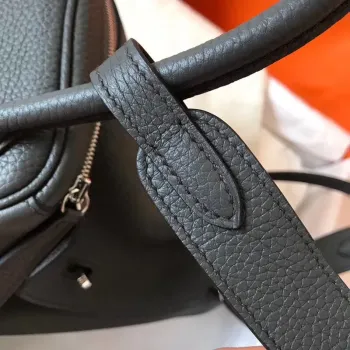 Hermes Ardoise Lindy 26cm Clemence Ručně vyráběná taška