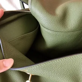 Hermes Canopee Lindy 30cm Clemence Ručně vyráběná taška