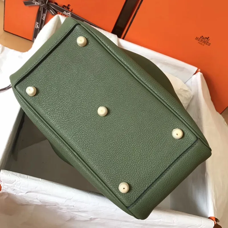 Hermes Canopee Lindy 30cm Clemence Ručně vyráběná taška